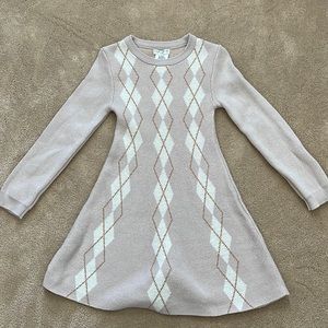 Perfect condition girls argyle sweater dress